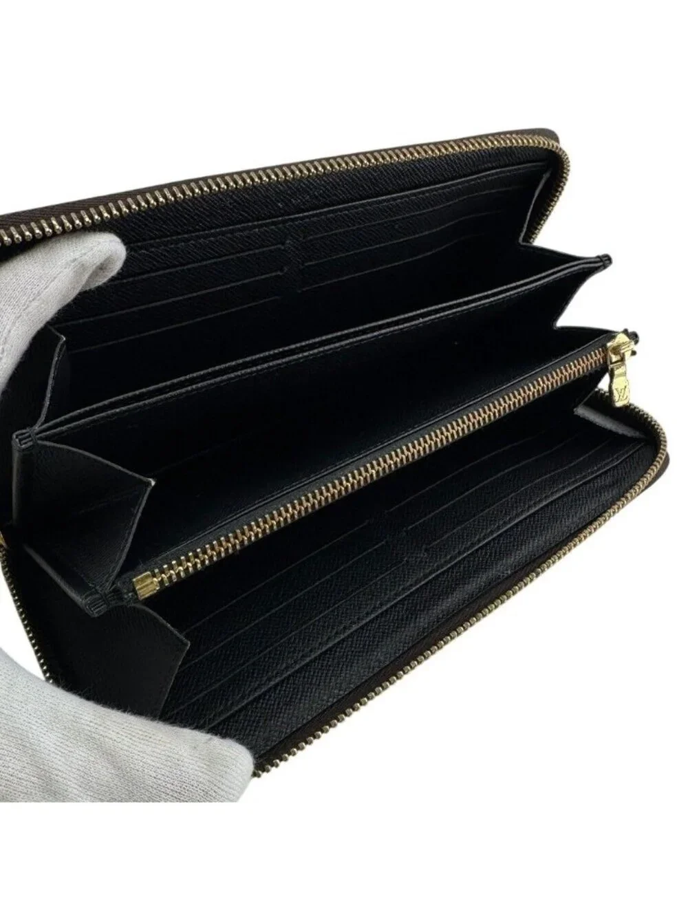 Louis Vuitton Zippy Wallet Giant Monogram Reverse Leather Brown